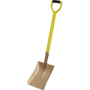 Loops 990mm Non-Sparking Square Shovel - 240mm x 418mm Head - Hardwood Shaft Loops 990mm Non-Sparking Square Shovel - 240mm x 418mm Head - Hardwood Shaft
