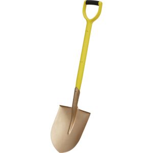 Loops 990mm Non-Sparking Round Point Shovel - 240mm x 420mm Head - Hardwood Shaft Loops 990mm Non-Sparking Round Point Shovel - 240mm x 420mm Head - Hardwood Shaft