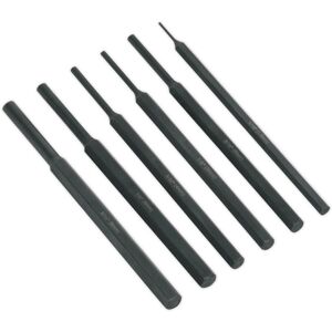 Loops 6 Piece Parallel Pin Punch Set - Hardened & Tempered - Corrosion Resistant Loops 6 Piece Parallel Pin Punch Set - Hardened & Tempered - Corrosion Resistant
