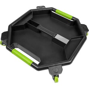 Loops Creeper Tool Tray - Five Compartments - 360Â Plastic Swivel Castors - Green Loops Creeper Tool Tray - Five Compartments - 360Â Plastic Swivel Castors - Green