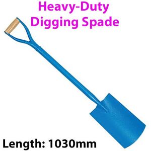 Loops Heavy Duty 1030mm Digging Spade MYD Handle Gardening Landscaping Hole Waste Loops Heavy Duty 1030mm Digging Spade MYD Handle Gardening Landscaping Hole Waste