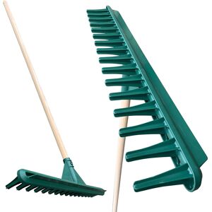 TDBS THE DUSTPAN AND BRUSH STORE Large Garden Rake Head 120cm Handle Heavy Duty Plastic 16 Teeth Soil TDBS THE DUSTPAN AND BRUSH STORE Large Garden Rake Head 120cm Handle Heavy Duty Plastic 16 Teeth Soil