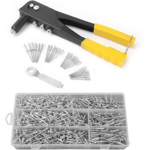Unbranded 4-Head Hand Rivet Gun Kit - Heavy Duty Aluminum Alloy Riveter with 2.4/3.2/4.0/4 Unbranded 4-Head Hand Rivet Gun Kit - Heavy Duty Aluminum Alloy Riveter with 2.4/3.2/4.0/4