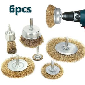 Unbranded 6x Heavy Duty Drill Wire Wheel Cup Brush Metal Cleaning Sanding Set Unbranded 6x Heavy Duty Drill Wire Wheel Cup Brush Metal Cleaning Sanding Set
