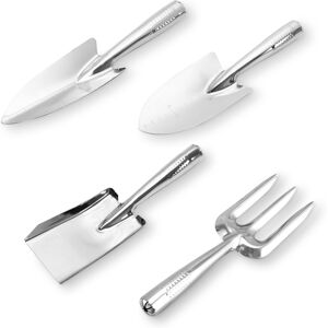 GOPatriot Memory 4 Pieces Garden Tools Set, Thicken Stainless Steel Heavy Duty Gardening Tools, I GOPatriot Memory 4 Pieces Garden Tools Set, Thicken Stainless Steel Heavy Duty Gardening Tools, I