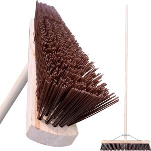 The Dustpan & Brush Store Outdoor Broom with Handle Stiff 24" Heavy Duty Garden Yard PVC Brush The Dustpan & Brush Store Outdoor Broom with Handle Stiff 24" Heavy Duty Garden Yard PVC Brush