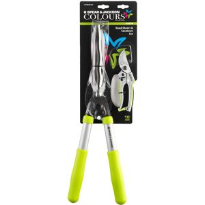 Jackson Bypass Secateurs and Hand Shear Set - Green Jackson Bypass Secateurs and Hand Shear Set - Green