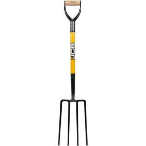 JCB - Professional Solid Forged Contractors Fork - Garden Fork Heavy Duty Profes JCB - Professional Solid Forged Contractors Fork - Garden Fork Heavy Duty Profes