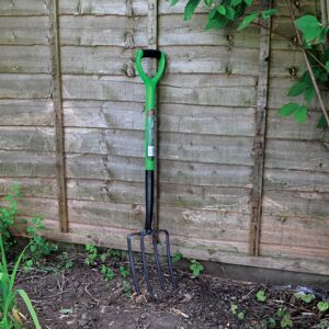 Unbranded Carbon Steel Garden Border Fork Tool - Green Unbranded Carbon Steel Garden Border Fork Tool - Green