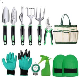 Unbranded 11-Piece Garden Tool Set with Bag - Trowel, Secateurs, Fork & Knee Pad - Complet Unbranded 11-Piece Garden Tool Set with Bag - Trowel, Secateurs, Fork & Knee Pad - Complet