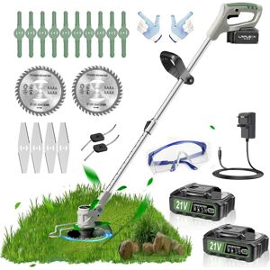 Unbranded Metal Blade Cordless Strimmer 21v Grass Trimmers With 1 Pruning Shears 16 Blades Unbranded Metal Blade Cordless Strimmer 21v Grass Trimmers With 1 Pruning Shears 16 Blades
