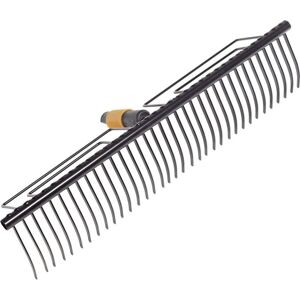Fiskars QuikFit Gather Rake, With 35 Tines, Tool Head, Width: 57 cm, Hardened St Fiskars QuikFit Gather Rake, With 35 Tines, Tool Head, Width: 57 cm, Hardened St