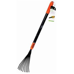 Blackspur Heavy Duty Telescopic Leaf Rake 75 to 101cm Steel Handle Garden Tool Black Blackspur Heavy Duty Telescopic Leaf Rake 75 to 101cm Steel Handle Garden Tool Black