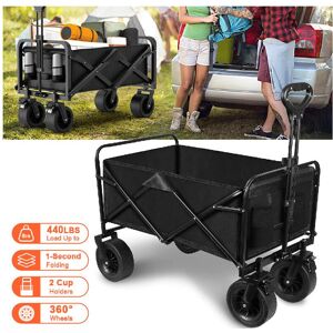 Unbranded (Black (High quality)) New Heavy Duty Foldable Fishing Trolley Pull Cart Garden Unbranded (Black (High quality)) New Heavy Duty Foldable Fishing Trolley Pull Cart Garden