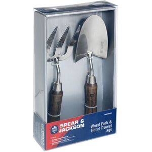 Spear & Jackson HANDTOOLSET1 Stainless Hand Trowel & Weed Fork Set Spear & Jackson HANDTOOLSET1 Stainless Hand Trowel & Weed Fork Set