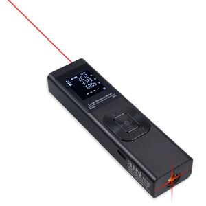 Unbranded 3-in-1 Laser Distance Meter with Angle Measure, Backlit LCD, 60M, Black Unbranded 3-in-1 Laser Distance Meter with Angle Measure, Backlit LCD, 60M, Black