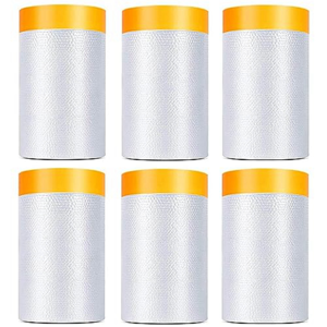 Unbranded 6 Pack Tape and Drape, 1.8X62.3 Ft Pre-Taped Masking Film Unbranded 6 Pack Tape and Drape, 1.8X62.3 Ft Pre-Taped Masking Film