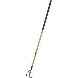 Spear & Jackson 4183NB Elements 3 Prong Cultivator, Brown wooden handle with bro Spear & Jackson 4183NB Elements 3 Prong Cultivator, Brown wooden handle with bro