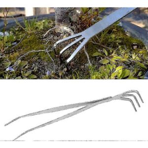 Unbranded 2-in-1 gardening hand rake, stainless steel claw rake, gardening tool for bonsai Unbranded 2-in-1 gardening hand rake, stainless steel claw rake, gardening tool for bonsai