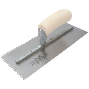 Marshalltown M701s Notched Trowel V 3/16in Wooden Handle 11 X 4.1/2in Marshalltown M701s Notched Trowel V 3/16in Wooden Handle 11 X 4.1/2in