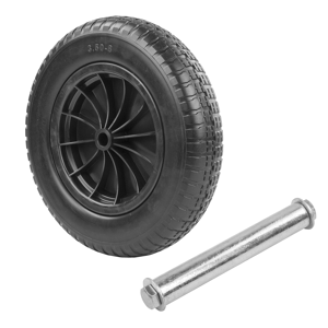 Wheel & Axle Set - KCT Wheelbarrow 14" Inch Wheel 128x20mm Axle Replacement Repa Wheel & Axle Set - KCT Wheelbarrow 14" Inch Wheel 128x20mm Axle Replacement Repa