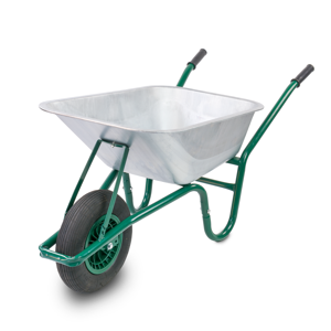 KCT 85L Litre Wheelbarrow Heavy Duty Garden Wheel Barrow with Pneumatic Tyre Gal KCT 85L Litre Wheelbarrow Heavy Duty Garden Wheel Barrow with Pneumatic Tyre Gal