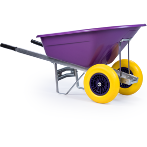 KCT - Purple Barrow - 160L - Twin Wheel - Wheelbarrow KCT - Purple Barrow - 160L - Twin Wheel - Wheelbarrow