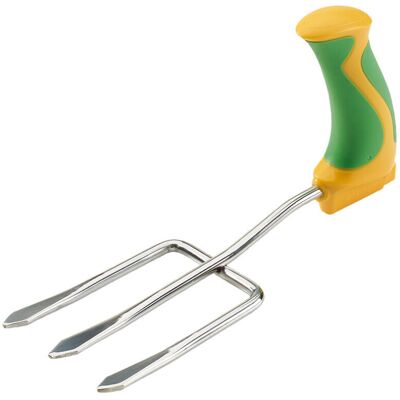 Loops Ergonomically Handled Garden Fork - Reduces Wrist Stress - Gardening Aid Loops Ergonomically Handled Garden Fork - Reduces Wrist Stress - Gardening Aid