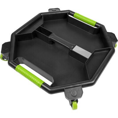 Loops Creeper Tool Tray - Five Compartments - 360Â Plastic Swivel Castors - Green Loops Creeper Tool Tray - Five Compartments - 360Â Plastic Swivel Castors - Green