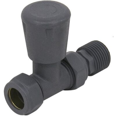 NRG - Modern Anthracite Straight Manual - Manual - Straight - Radiator Valve NRG - Modern Anthracite Straight Manual - Manual - Straight - Radiator Valve