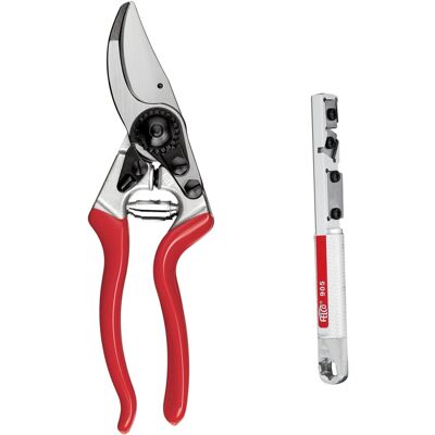 Felco Model 8 Secateurs with Sharpening Tool - Swiss Made Pruning Shears, 25mm C Felco Model 8 Secateurs with Sharpening Tool - Swiss Made Pruning Shears, 25mm C