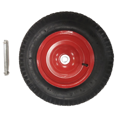 Samuel Alexander Replacement 15" x 3.4" Pneumatic Garden Wheel - Heavy Duty, Red Samuel Alexander Replacement 15" x 3.4" Pneumatic Garden Wheel - Heavy Duty, Red
