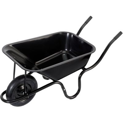Draper 85L Metal Tray Wheelbarrow Large Heavy Duty Trolley Sack Barrow with Draper 85L Metal Tray Wheelbarrow Large Heavy Duty Trolley Sack Barrow with