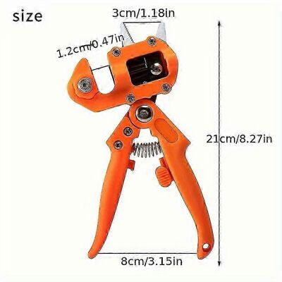 Unbranded Fruit tree grafting scissors, orange gardening tool, cardboard paper bag, seedli Unbranded Fruit tree grafting scissors, orange gardening tool, cardboard paper bag, seedli