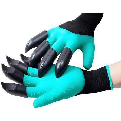 Unbranded Garden Gloves with Claws 3 Pairs Waterproof Latex for Digging Planting Outdoor G Unbranded Garden Gloves with Claws 3 Pairs Waterproof Latex for Digging Planting Outdoor G