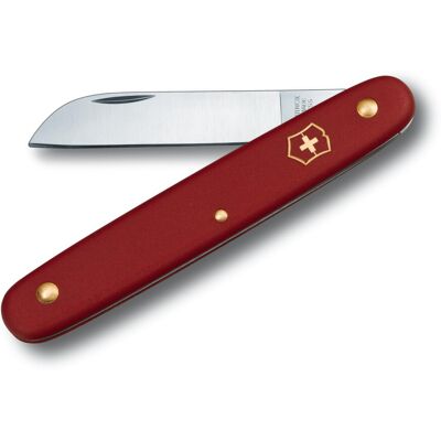 Victorinox Garden Floral Knife, Swiss Made, Straight Blade, Stainless Steel, Red Victorinox Garden Floral Knife, Swiss Made, Straight Blade, Stainless Steel, Red