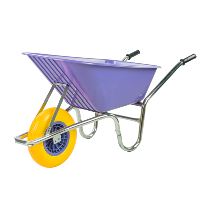 KCT - 110 Litre Garden Steel Wheelbarrow - Purple - Wheelbarrow KCT - 110 Litre Garden Steel Wheelbarrow - Purple - Wheelbarrow