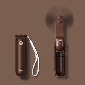 JISULIFE (Brown) ISULIFE handheld mini fan 3-in-1 handheld fan portable USB rechargeable JISULIFE (Brown) ISULIFE handheld mini fan 3-in-1 handheld fan portable USB rechargeable