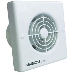 Manrose QF100P 4-inch Standard Quiet Extractor Fan with Pull Cord Manrose QF100P 4-inch Standard Quiet Extractor Fan with Pull Cord