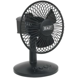 Loops 6 Inch Oscillating USB Desk Fan - 3 Speed Settings - Personal Desktop Cooler Loops 6 Inch Oscillating USB Desk Fan - 3 Speed Settings - Personal Desktop Cooler