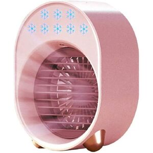 GreenZech Sakula Pink Neck Fan Summer Air Cooling Conditioner Fan Double Wing Portable - Neck Fan GreenZech Sakula Pink Neck Fan Summer Air Cooling Conditioner Fan Double Wing Portable - Neck Fan