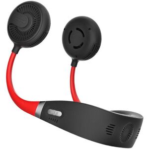 GreenZech (Black) Three Wind Speeds 3000mAh Mini Cooling Neck Fan USB Recharging Portable GreenZech (Black) Three Wind Speeds 3000mAh Mini Cooling Neck Fan USB Recharging Portable