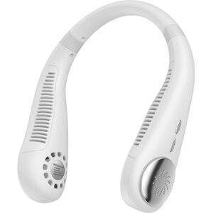 GreenZech (White) Three-speed Adjustment Mini Bladeless Fan Neck Fan Rechargeable Portable GreenZech (White) Three-speed Adjustment Mini Bladeless Fan Neck Fan Rechargeable Portable