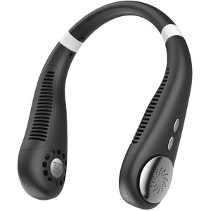 GreenZech (Black) Three-speed Adjustment Mini Bladeless Fan Neck Fan Rechargeable Portable GreenZech (Black) Three-speed Adjustment Mini Bladeless Fan Neck Fan Rechargeable Portable