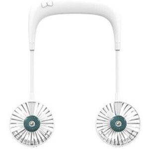 GreenZech - White - Mini portable neck hanging fan GreenZech - White - Mini portable neck hanging fan