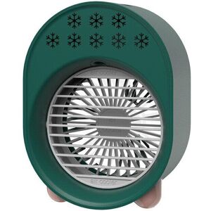 GreenZech (Green) 3W Portable Air Conditioning Fan Three-Speed Wind Mini Chiller Spray Fan GreenZech (Green) 3W Portable Air Conditioning Fan Three-Speed Wind Mini Chiller Spray Fan