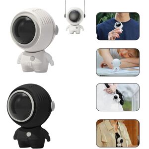 Ranpo (White) USB Rechargeable Astronaut Leafless Neck Desk Fan Ranpo (White) USB Rechargeable Astronaut Leafless Neck Desk Fan