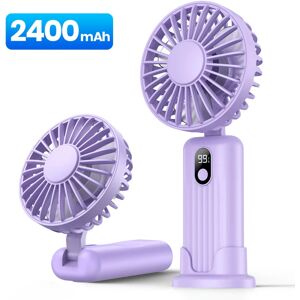 nobrand (Purple 2400mAh) TOPK 5000mah Mini Portable Fan, USB Desk Electric Fan, Small Pe nobrand (Purple 2400mAh) TOPK 5000mah Mini Portable Fan, USB Desk Electric Fan, Small Pe