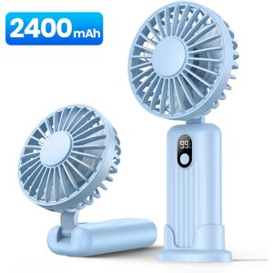 nobrand (Sky Blue 2400mAh) TOPK 5000mah Mini Portable Fan, USB Desk Electric Fan, Small nobrand (Sky Blue 2400mAh) TOPK 5000mah Mini Portable Fan, USB Desk Electric Fan, Small