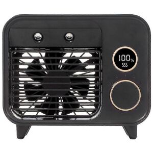 Unbranded (black) Portable Mini Desktop Air Cooler Spray Cooling Fan Humidifier (D-583-A) Unbranded (black) Portable Mini Desktop Air Cooler Spray Cooling Fan Humidifier (D-583-A)